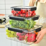 3 Piece Acrylic Food Storage Containers Set