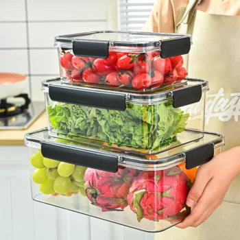 3 Piece Acrylic Food Storage Containers Set