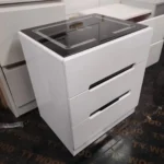 Bedside Table with LED Lighting & Smart Charging Interface