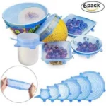 6 in 1 Super Stretch Silicone Lid Covers