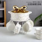 Luxurious Marble Soup Bowl Set 1 Luxurious Marble Soup Bowl Set