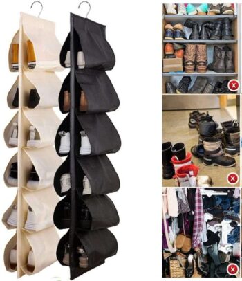 12 Grid Hanging Storage Bag