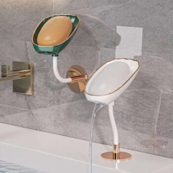 Light Luxury Wall Mounted Adjustable Soap Box Rack