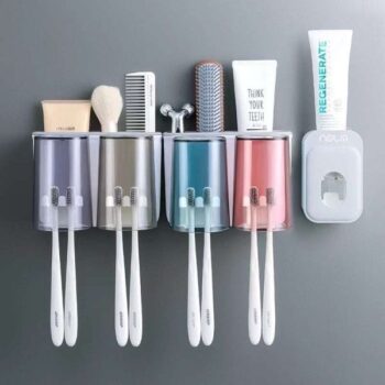 Portable Toothbrush and Toothpaste Dispenser