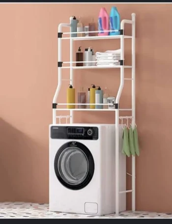 Metallic 3 layer Over The Toilet Rackย