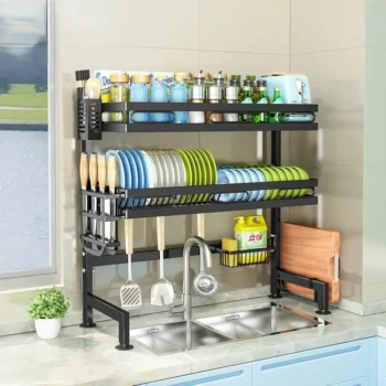  2 Layer Over the Sink Dish Drainer