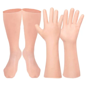 1Pair Silicone Moisturizing Gloves