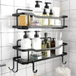 2-Piece Shower Caddy Shelf / Bathroom Organizer Set