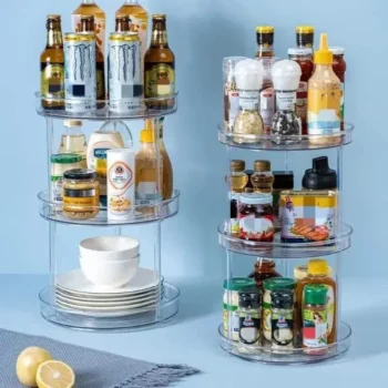 3-Layer 360° Rotation Cabinet Turntable Organizer/Lazy Susan