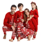 New Family Red Matching Christmas Pajamas Outfit