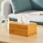 Natural Bamboo Tissue Box Holder 1 Bamboo Tissue Box