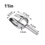 Stainless steel grain scooper