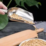 Stainless steel grain scooper
