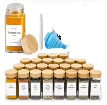 Thick Glass Storage Jars