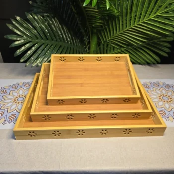 3 in 1 Multi-functional Bamboo Tray