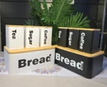 Bread Bin and 3 Canister Set