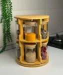 Rotating Spice Bamboo Tabletop Rack