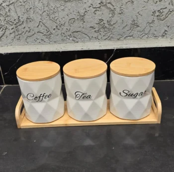 3pcs Ceramic Canisters