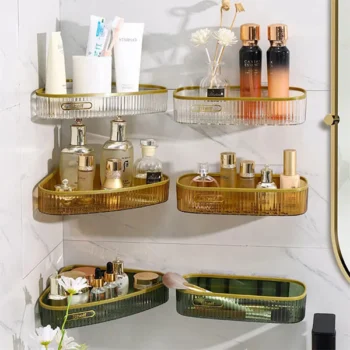 Elegant Acrylic Fancy Bathroom Shelf