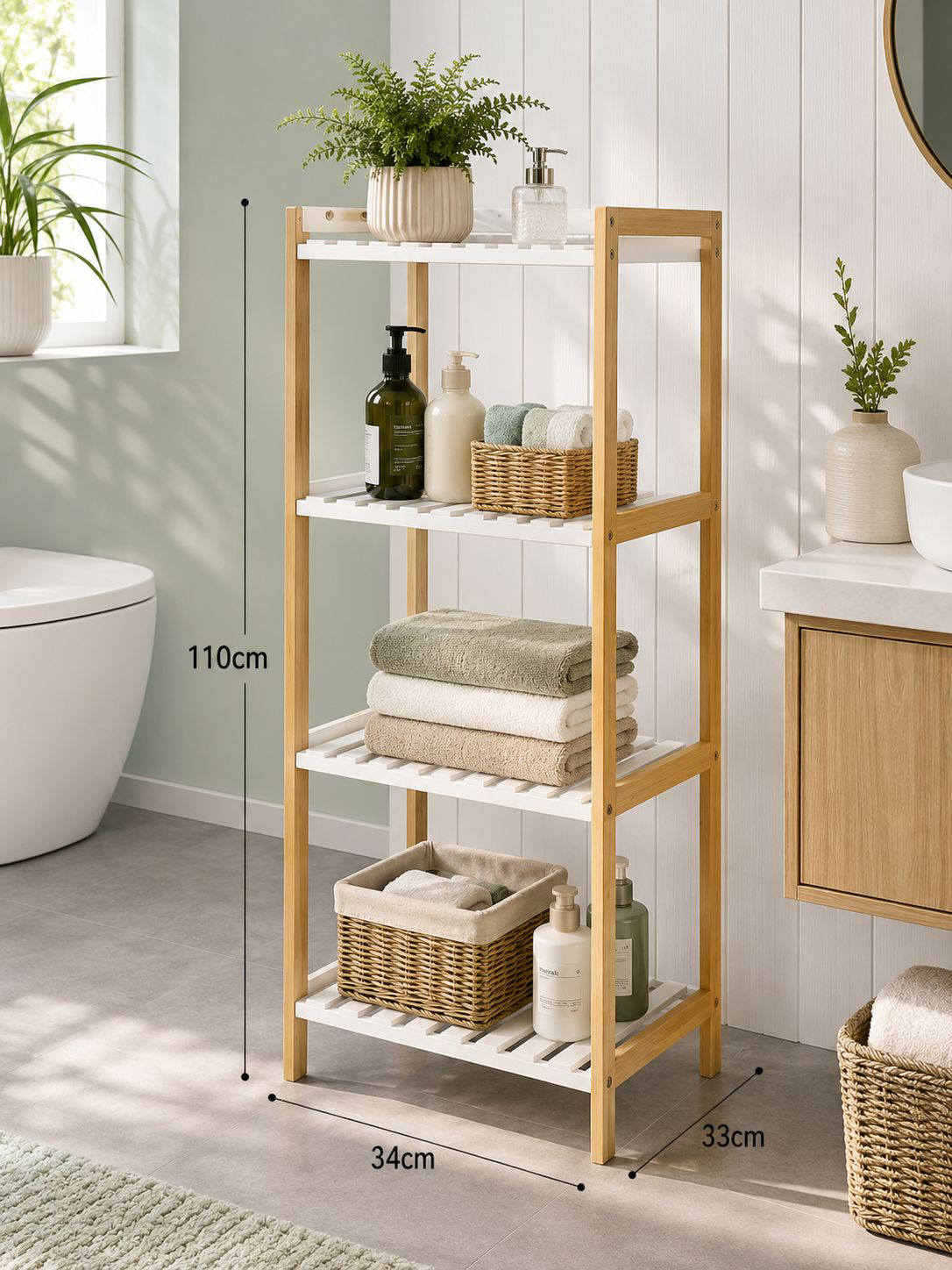 Bamboo Bathroom Rack Bamboo Bathroom Rack