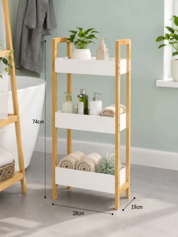 Bamboo Bathroom Storage Rack