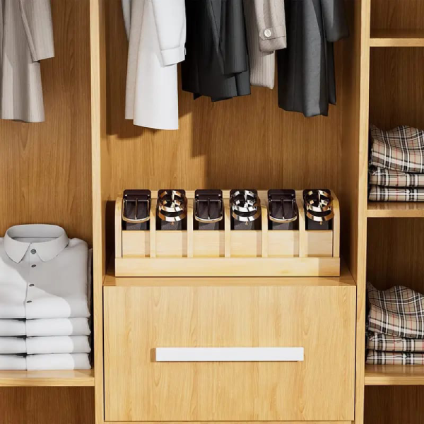 bamboo belt organizer Kenya Premium Bamboo Belt Organizer